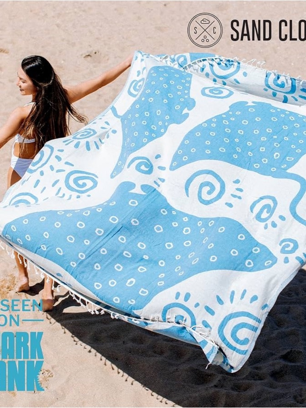Sand Cloud Blue Ray Beach Towel
